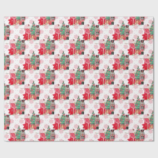 Classic Nutcracker & Princess Kerstcadeau Cadeaupapier (Vlak)