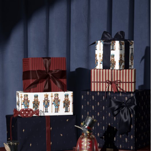 Classic nutcracker wrapping paper cadeaupapier