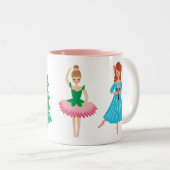 Classic Nutkraker Kerstmis Tweekleurige Koffiemok (Voorkant rechts)