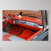 Classic Old Bel Air Dashboard Poster Art (Voorkant)