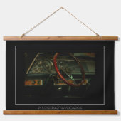 Classic Old Car Dashboard-stuurwiel Hangend Wandkleed (Voorkant)