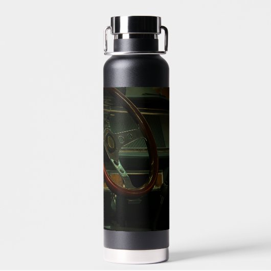 Classic Old Car Dashboard-stuurwiel Waterfles (Achterkant)