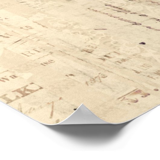 Classic Old Fashioned Koe Art Poster (Hoek)