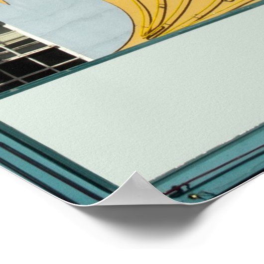 Classic Old Movie Theater Marquee Poster (Hoek)