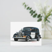 Classic_Old_Police_Car Briefkaart (Staand voorkant)