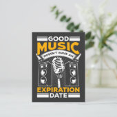 Classic Old Rock Music Lover Festival Concert Fan Briefkaart (Staand voorkant)