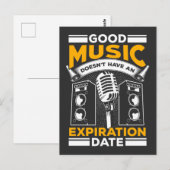 Classic Old Rock Music Lover Festival Concert Fan Briefkaart (Voorkant / Achterkant)