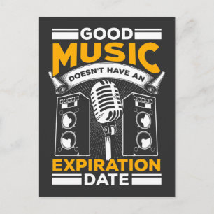 Classic Old Rock Music Lover Festival Concert Fan Briefkaart