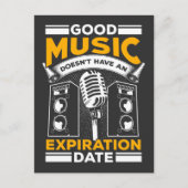 Classic Old Rock Music Lover Festival Concert Fan Briefkaart (Voorkant)