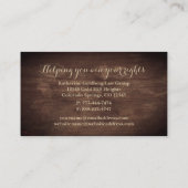 Classic Old School Attorney Visitekaartje (Achterkant)