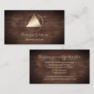 Classic Old School Attorney Visitekaartje