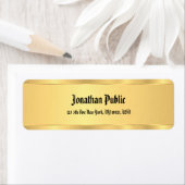 Classic Old Style Script Text Font Sjabloon Chic Etiket (Insitu)