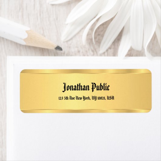 Classic Old Style Script Text Font Sjabloon Chic Etiket (Insitu)