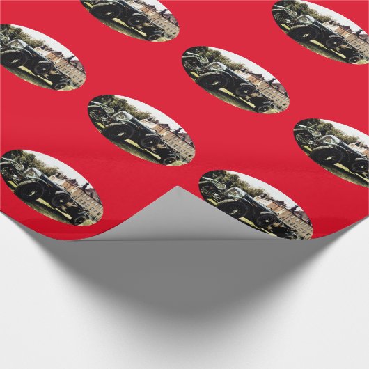 Classic Old Time Car Cadeaupapier (Hoek)