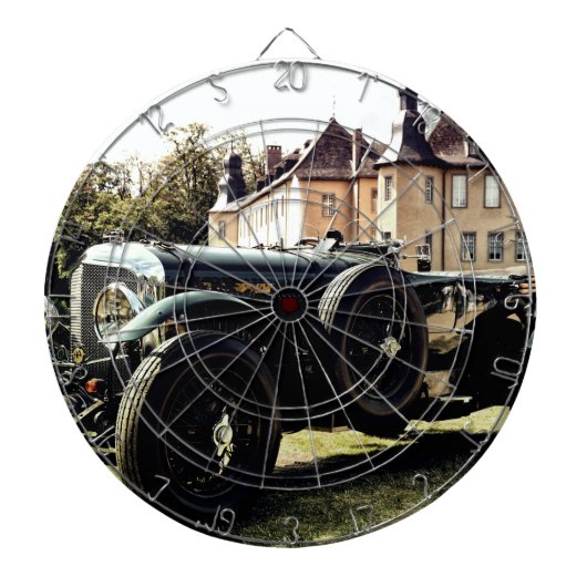 Classic Old Time Car Dartbord (Voorkant)