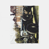 Classic Old Time Car Fleece Deken (Voorkant)