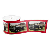 Classic Old Time Car Satijnen Lint (Spoel)