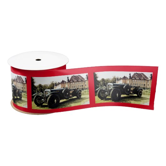 Classic Old Time Car Satijnen Lint (Spoel)