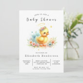 Classic Online Duck Baby shower Kaart (Staand voorkant)