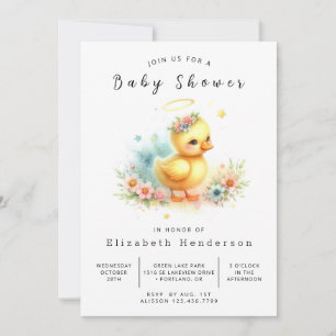 Classic Online Duck Baby shower Kaart