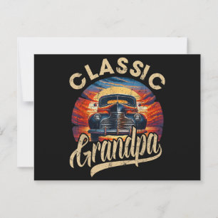 Classic Opa Funny Gezegde Car Lover Mannen Papa Pa Briefkaart