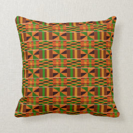 Classic Oranje Kente K47 Pattern Kussen