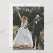 Classic Orchids Frame Elegant Wedding Photo Kaart (Achterkant)