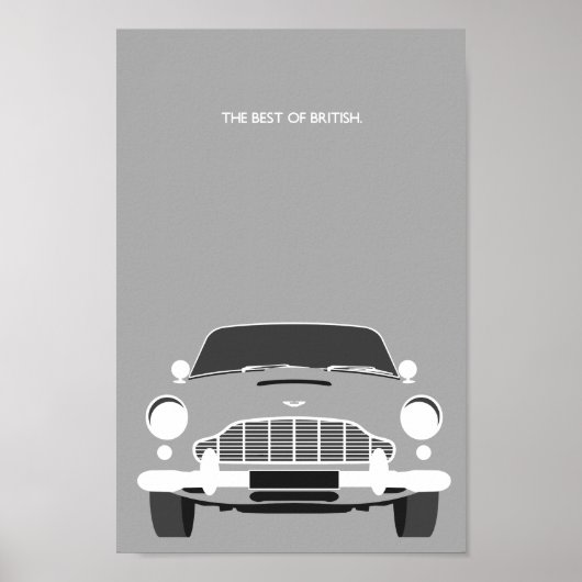 Classic Original DB5 sports car Poster (Voorkant)