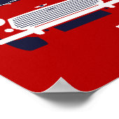 Classic Original Mini Cooper minimalistische kunst Poster (Hoek)