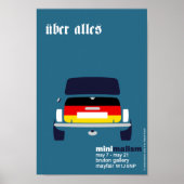 Classic Original Mini Cooper minimalistische kunst Poster (Voorkant)
