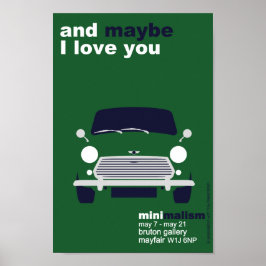 Classic Original Mini Cooper minimalistische kunst Poster