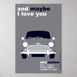 Classic Original Mini Cooper minimalistische kunst Poster