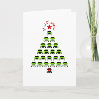 Classic Originele Mini Xmas boom auto Kaart