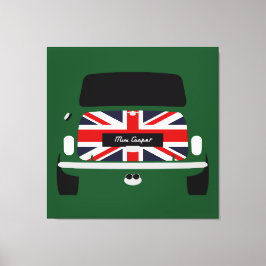 Classic originele Union Jack Austin Mini Cooper Canvas Afdruk