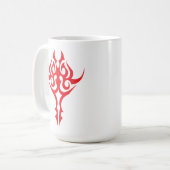 Classic Ornamental Floral Border Elegant Design Koffiemok (Voorkant links)