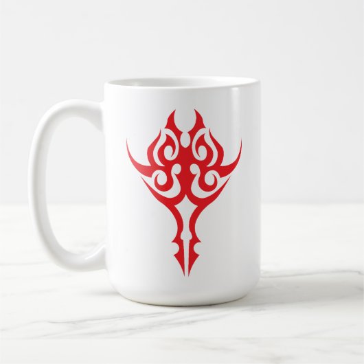 Classic Ornamental Floral Border Elegant Design Koffiemok (Links)