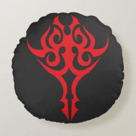 Classic Ornamental Floral Border Elegant Design Rond Kussen