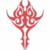 Classic Ornamental Floral Border Elegant Design Sticker (Voorkant)