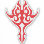 Classic Ornamental Floral Border Elegant Design Sticker (Voorkant)