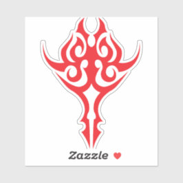 Classic Ornamental Floral Border Elegant Design Sticker