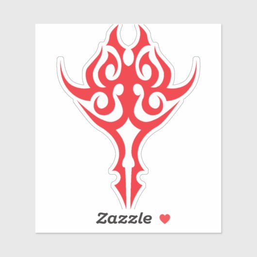 Classic Ornamental Floral Border Elegant Design Sticker (Vel)