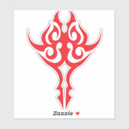 Classic Ornamental Floral Border Elegant Design Sticker