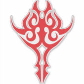 Classic Ornamental Floral Border Elegant Design Sticker (Voorkant)