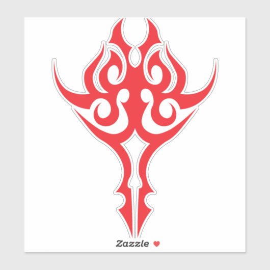 Classic Ornamental Floral Border Elegant Design Sticker (Vel)