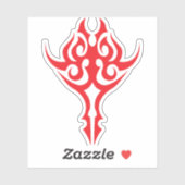 Classic Ornamental Floral Border Elegant Design Sticker (Vel)