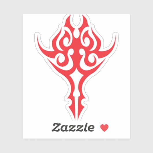 Classic Ornamental Floral Border Elegant Design Sticker (Vel)