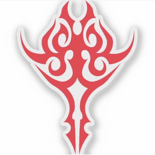 Classic Ornamental Floral Border Elegant Design Sticker (Voorkant)