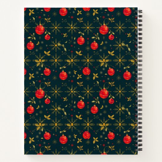 Classic Ornaments Hardcover Christmas Journal Notitieboek (Achterkant)