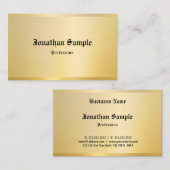Classic Oud Engels Tekst Gouden Sjabloon Visitekaartje (Voorkant / Achterkant)