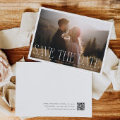 Classic Overlay Photo Wedding Save The Date